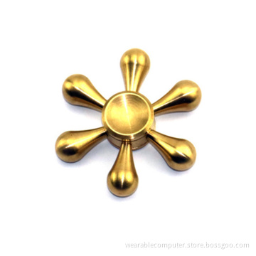 High Quality Custom Precision Machining Brass Fingertip Gyroscope Bearing Hand Toys Finger Gyro